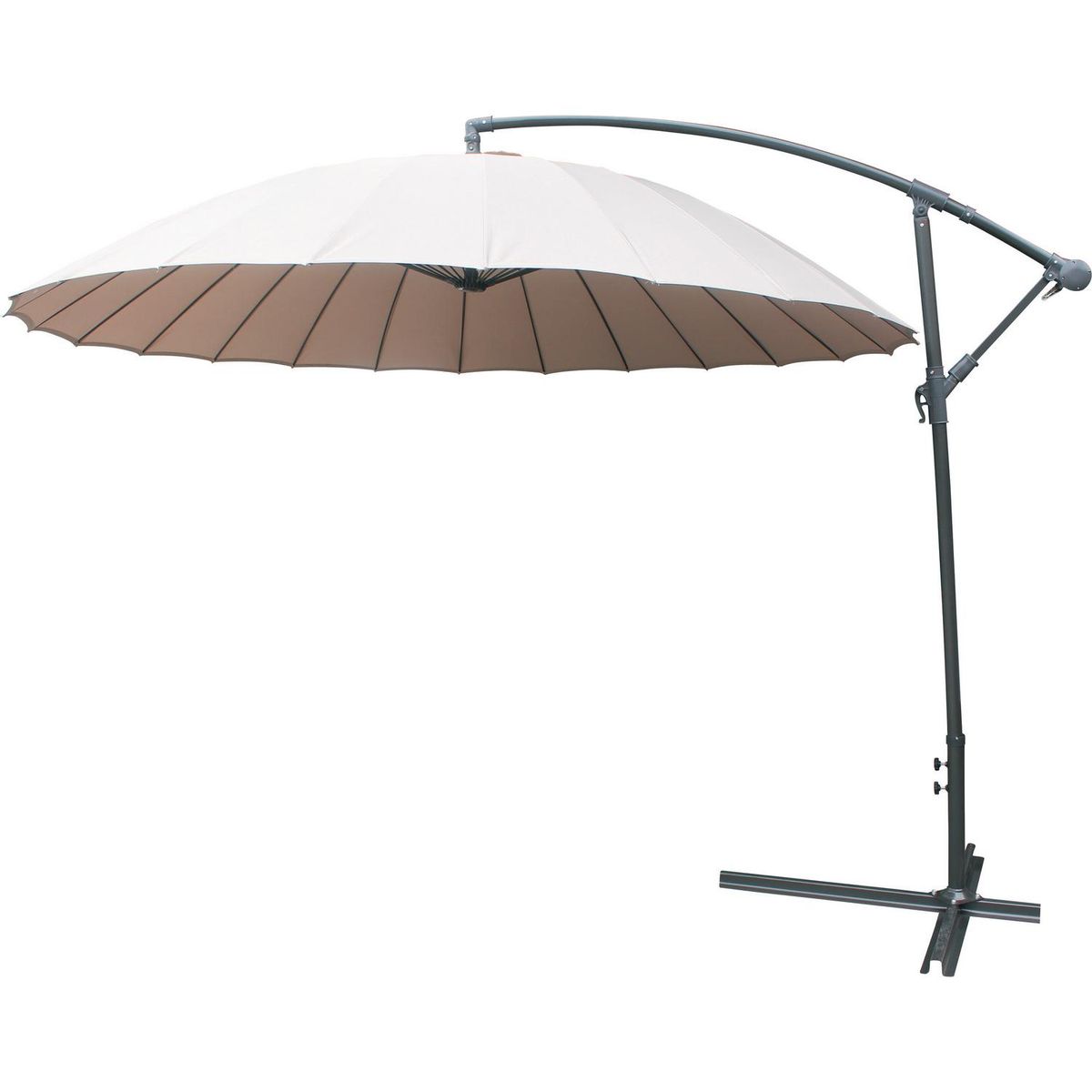 JUST HOME COLLECTION - Quitasol Lateral con Filtro Uv Metal 3x2.45 metros Taupe