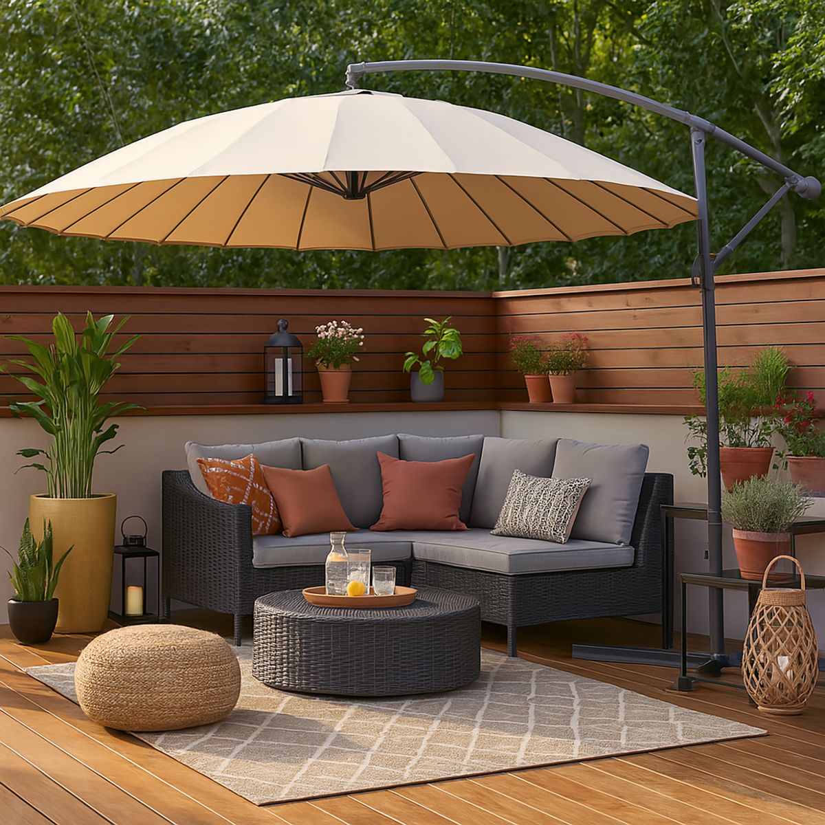 JUST HOME COLLECTION - Repuesto De Quitasol Lateral 3 Metros Para Exterior Jardín