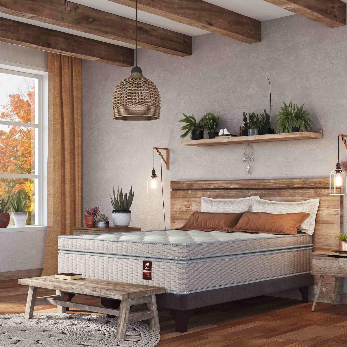 FLEX - Colchón Máximo Cobre 2 plazas 150x190 cm