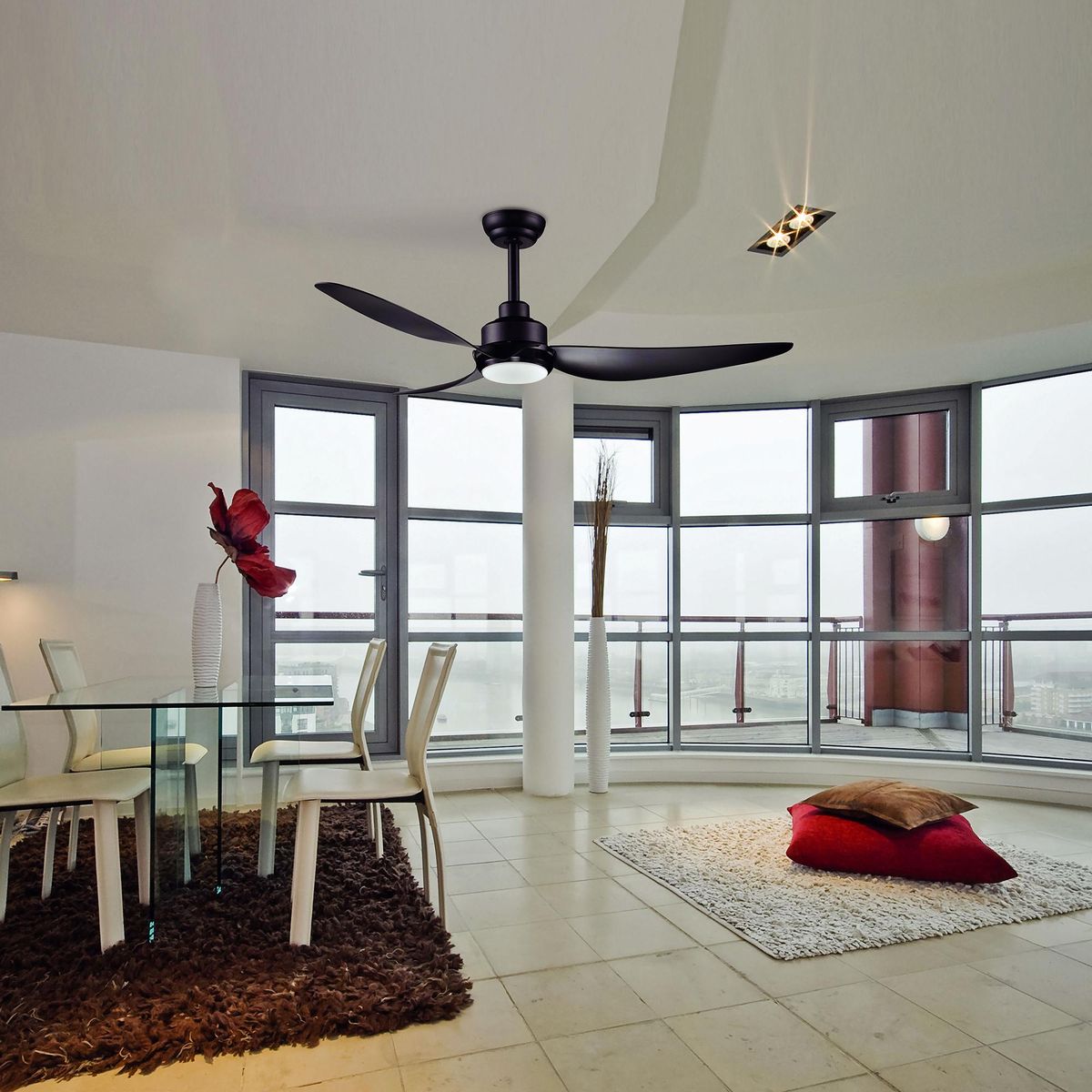 JUST HOME COLLECTION - Ventilador de Techo Bronce 3 aspas Supra