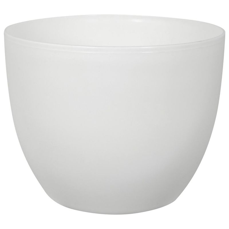 JUST HOME COLLECTION - Macetero de plástico 30 cm blanco
