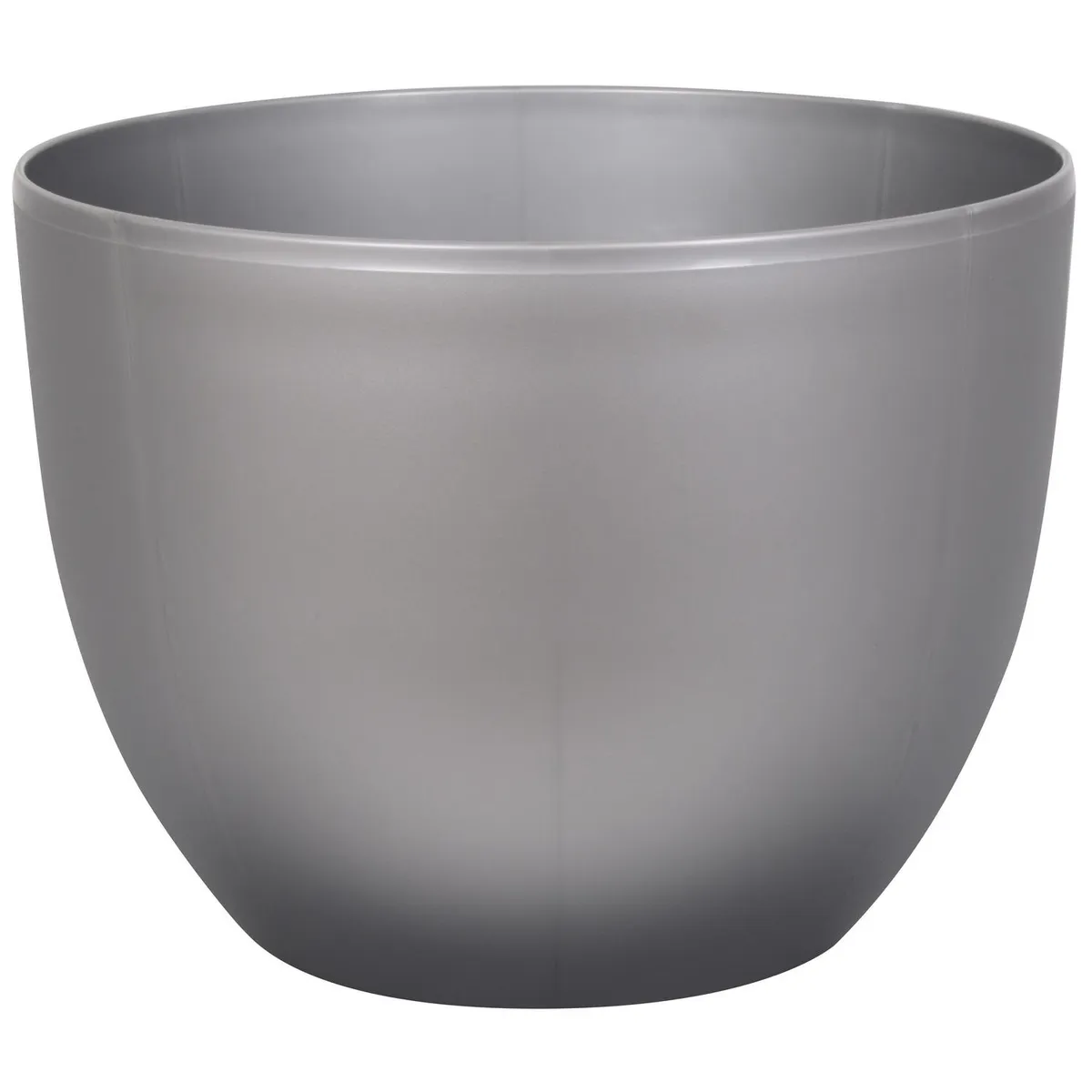 JUST HOME COLLECTION - Macetero Siena de Plástico 40x40 cm Plata