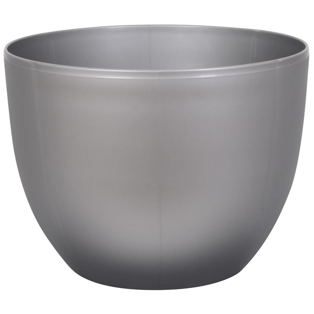 JUST HOME COLLECTION - Macetero Siena de Plástico 40x40 cm Plata