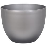Macetero Siena de Plástico 40x40 cm Plata