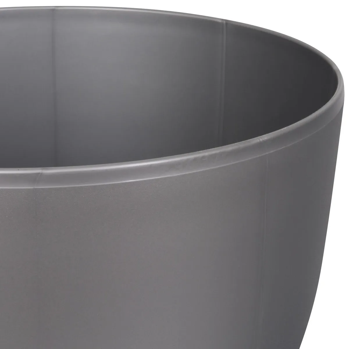 JUST HOME COLLECTION - Macetero Siena de Plástico 40x40 cm Plata