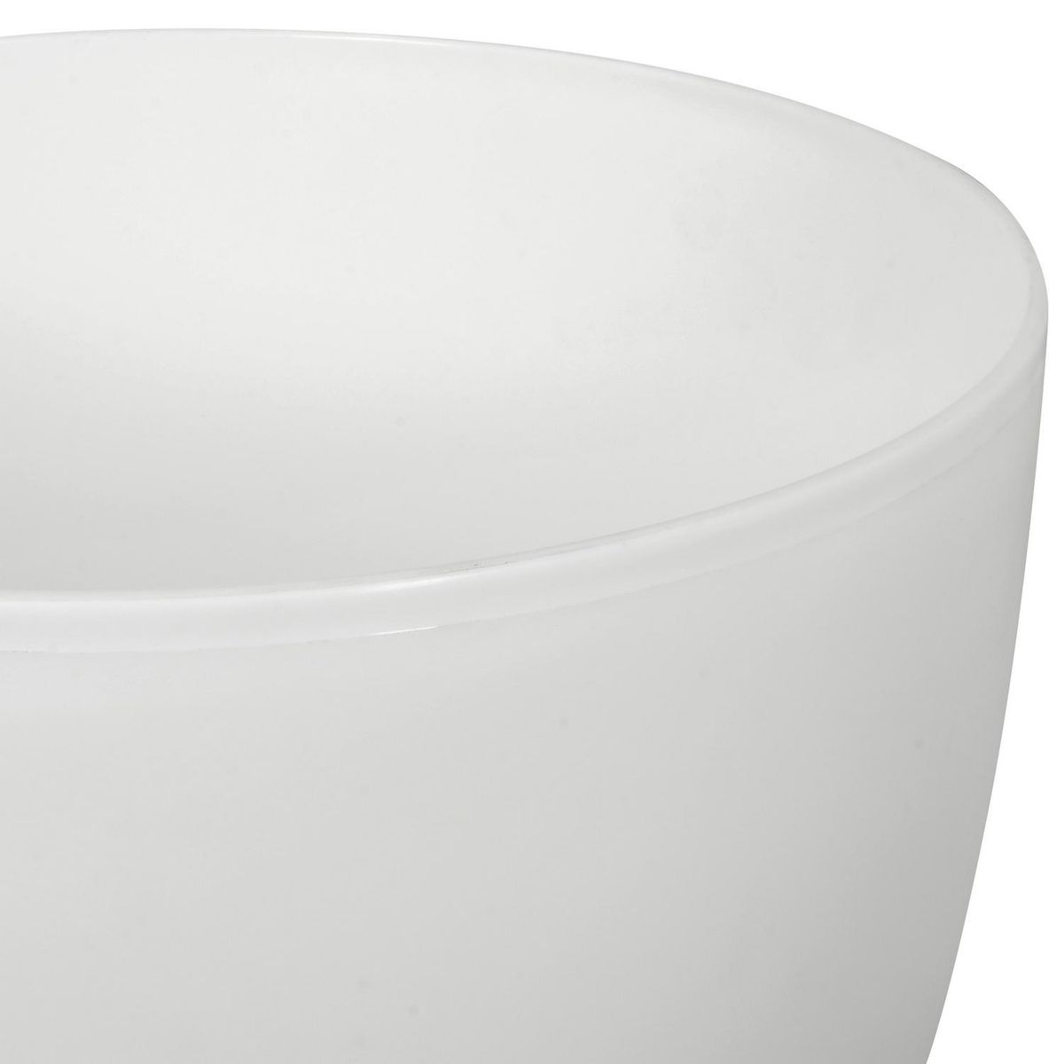 JUST HOME COLLECTION - Macetero Siena de Plástico 40x40 cm Blanco