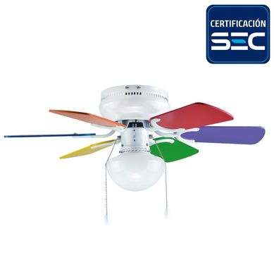 Ventilador de Techo Metal 6 aspas Mika