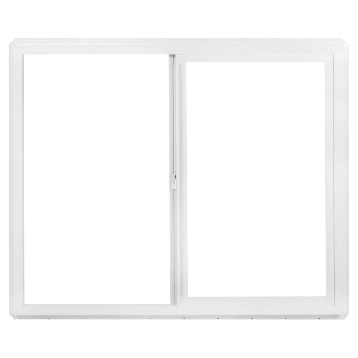 Ventana PVC 121x100 cm monolítico blanco corredera, marca WINTEC - Foto 2