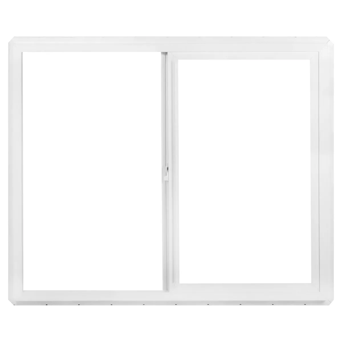 Ventana PVC 140x120 cm monolítico blanco corredera, marca WINTEC - Foto 2