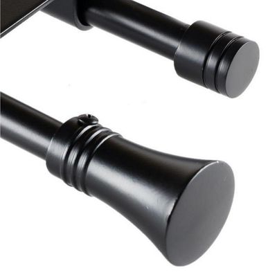 Imagen 2 del producto Set de Barra Doble Muro 16/19 mm extensible 120-210 cm Cónico Negro