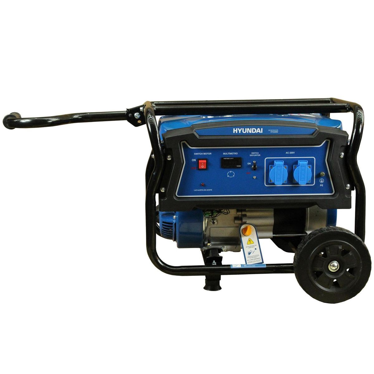 HYUNDAI - Generador Eléctrico a Gasolina Partida Manual 2200 W 15 l