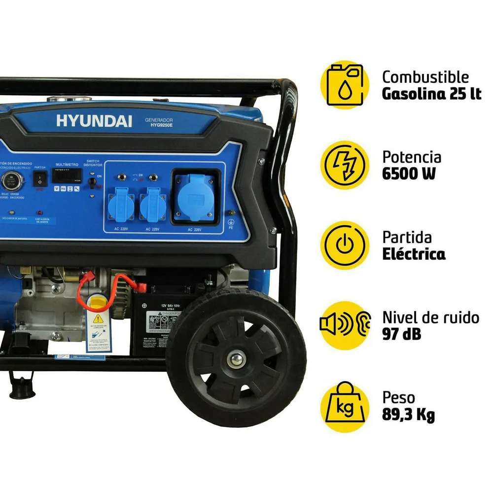 Hyundai HYG9250E Gasolina, foto 11