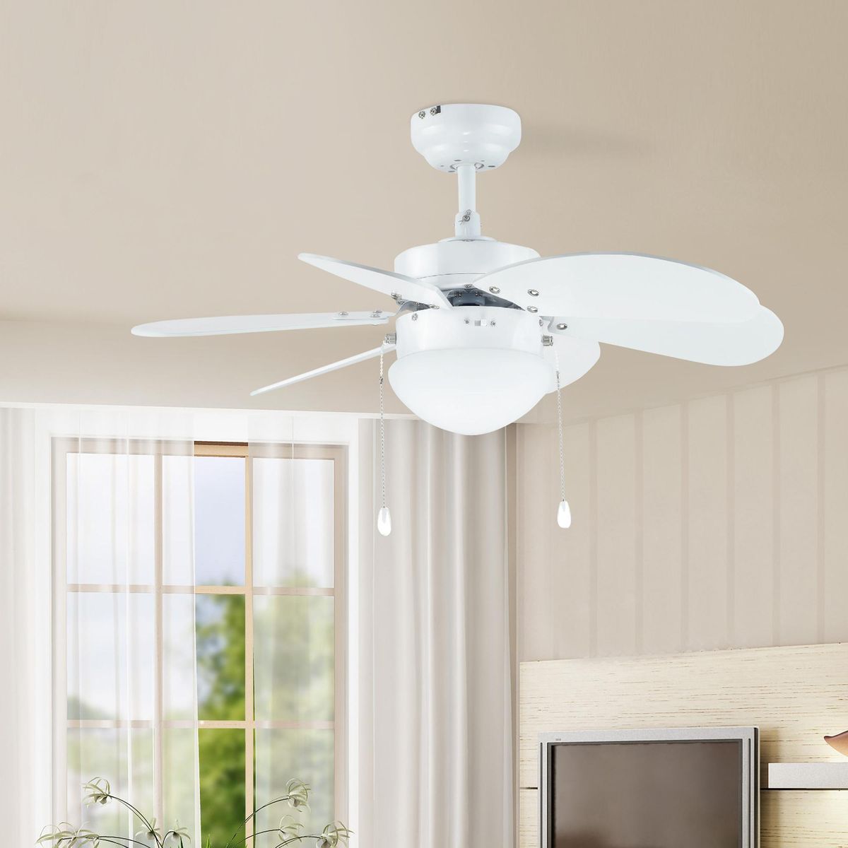 CASA BONITA - Ventilador de Techo Metal 6 aspas Armo