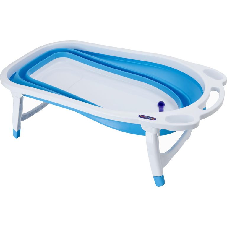 Bañera Plegable Portátil Para Bebé Con Tapón