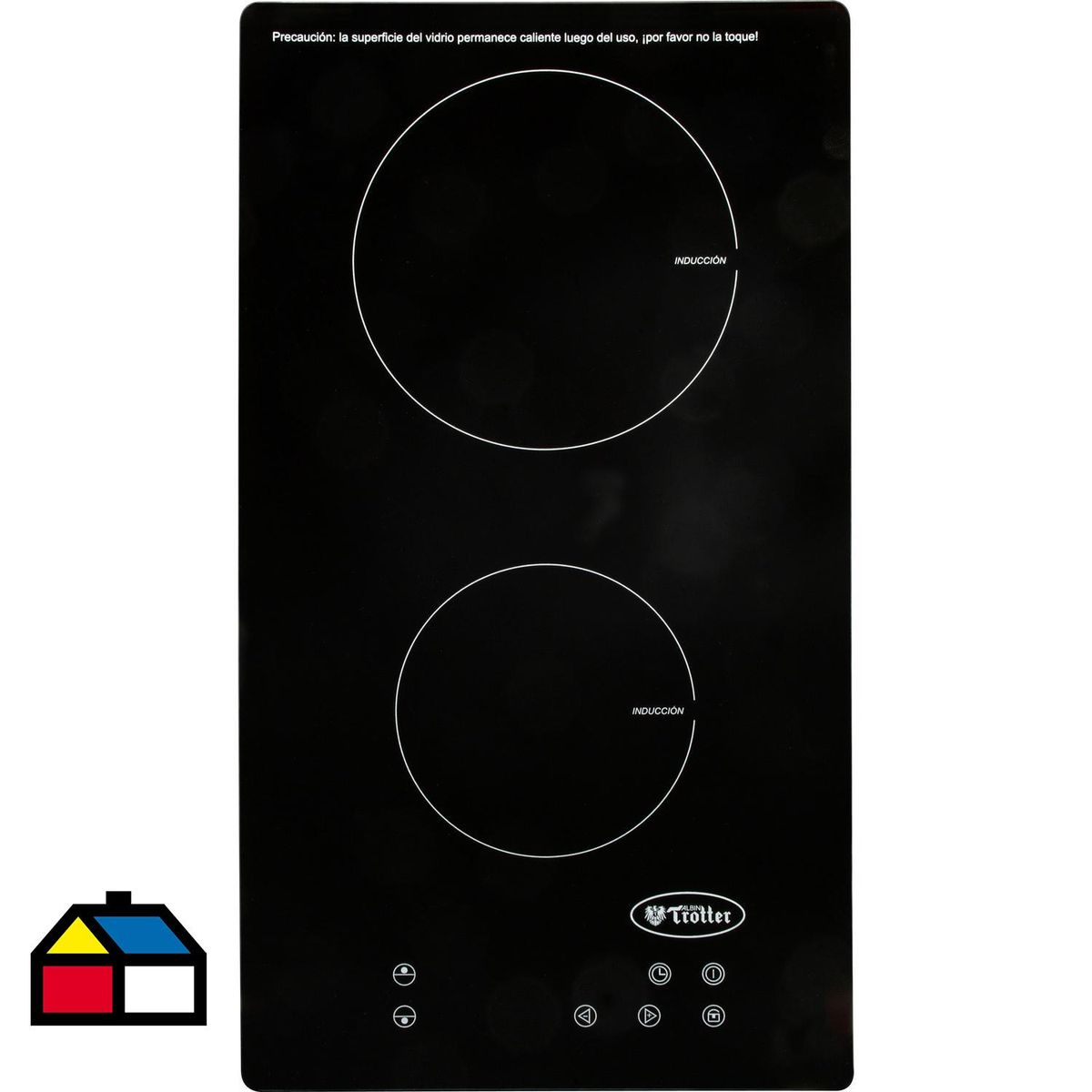 ALBIN TROTTER - Encimera Inducción 2 Platos Negro Induktion