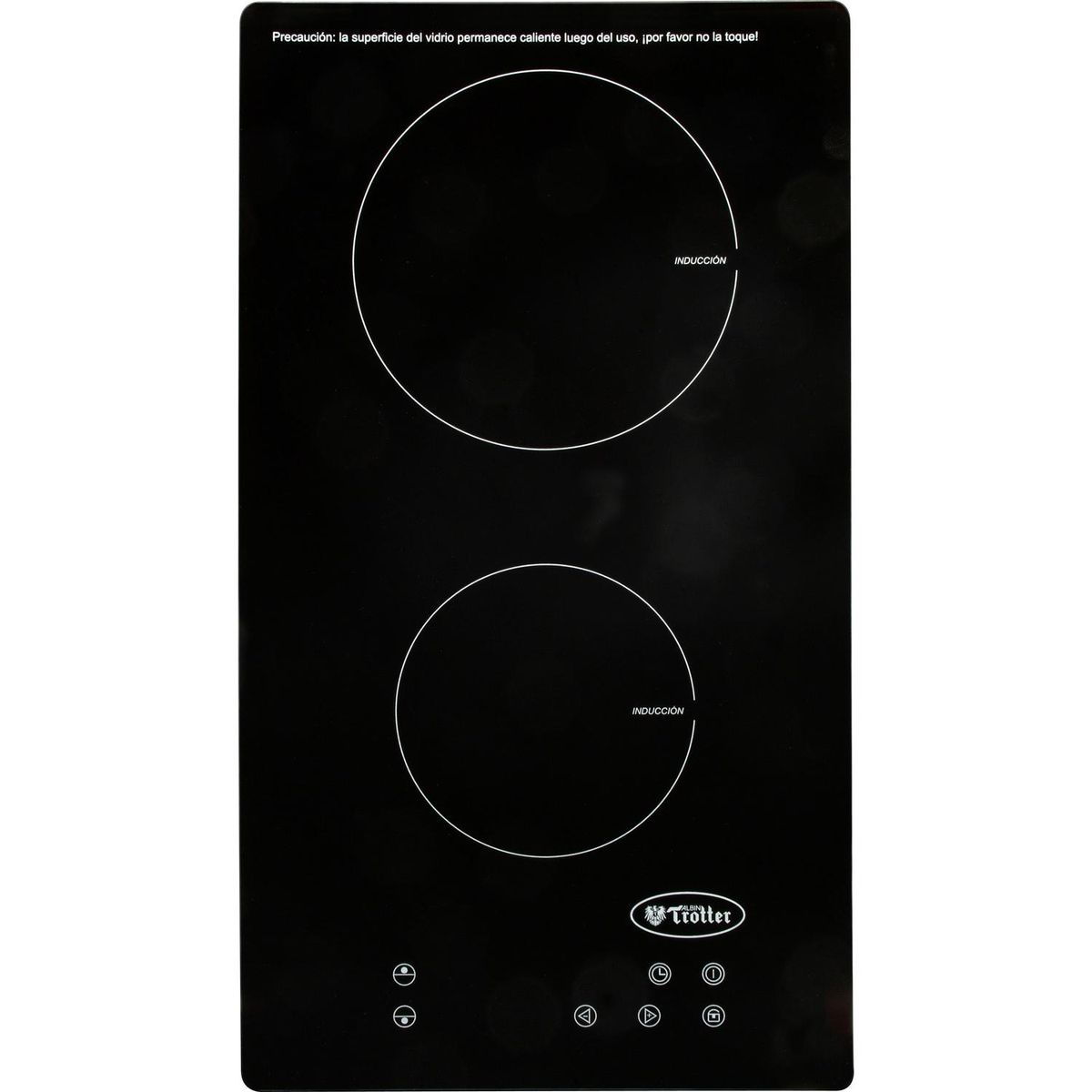 ALBIN TROTTER - Encimera Inducción 2 Platos Negro Induktion