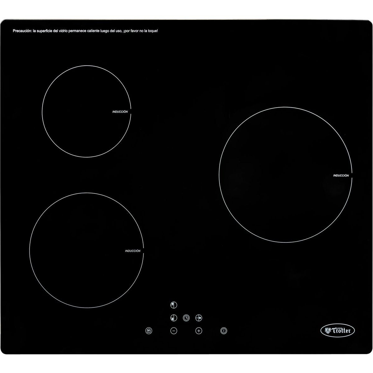 ALBIN TROTTER - Encimera Inducción 3 Platos Negro Induktion 3 platos