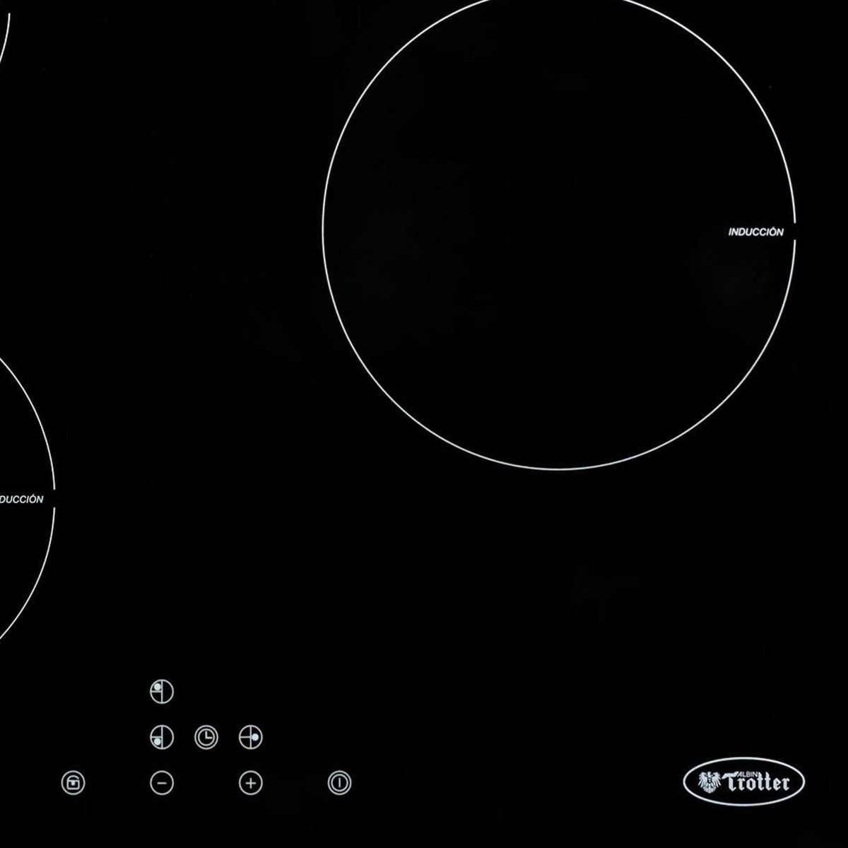 ALBIN TROTTER - Encimera Inducción 3 Platos Negro Induktion 3 platos