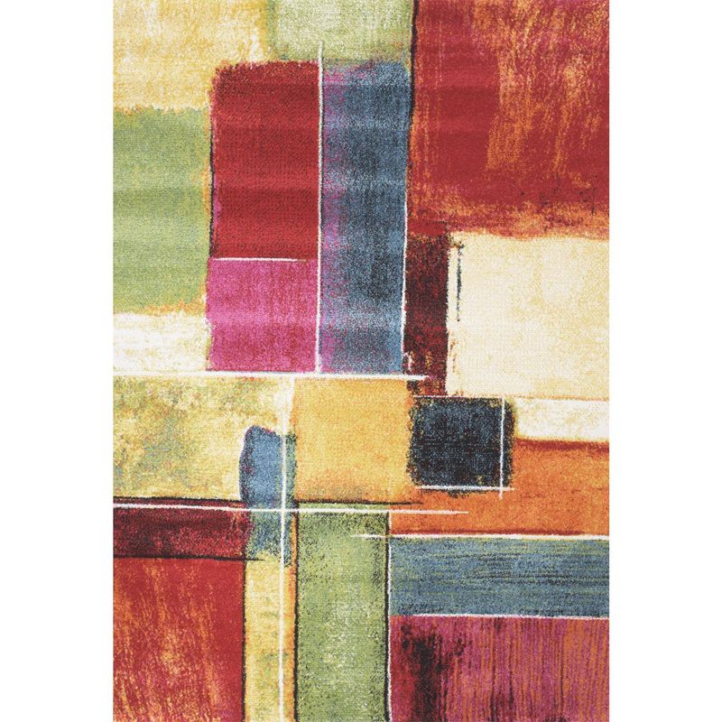 DIB - Alfombra Inusual Formas 80x150 cm PVC Multicolor