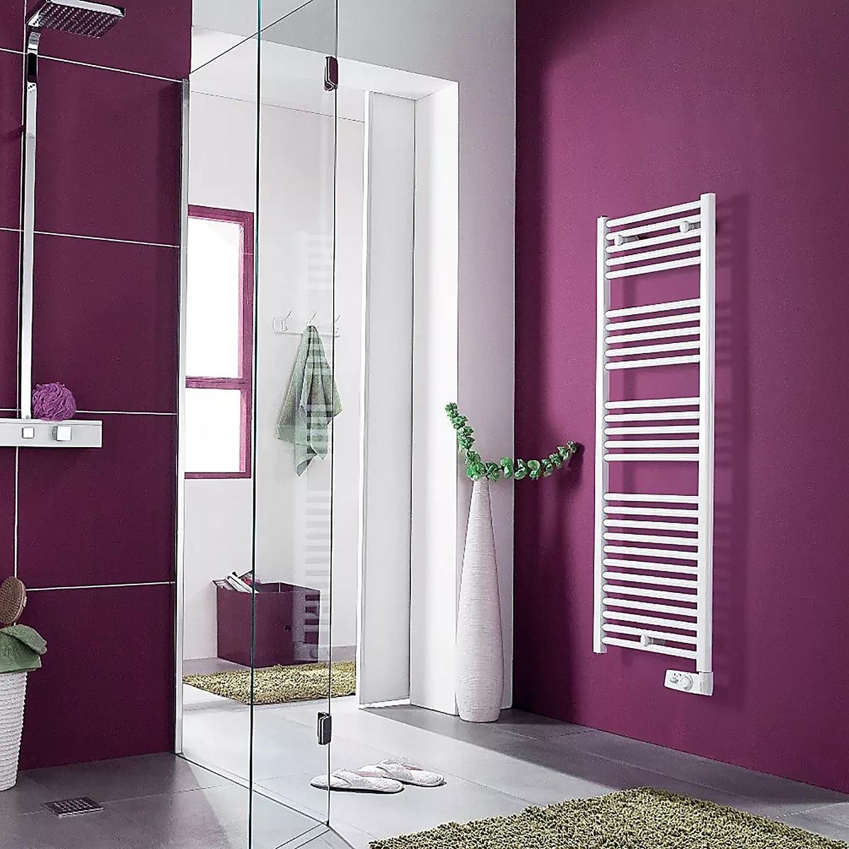 ATLANTIC - Seca toallas eléctrico 500 W Radiación Blanco