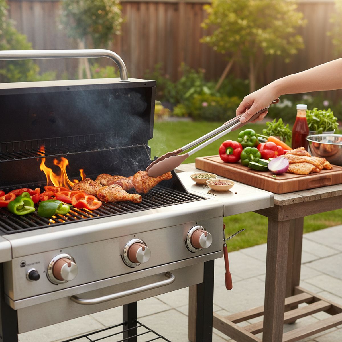 JUST HOME COLLECTION - Tenaza larga 30 cm Plateado