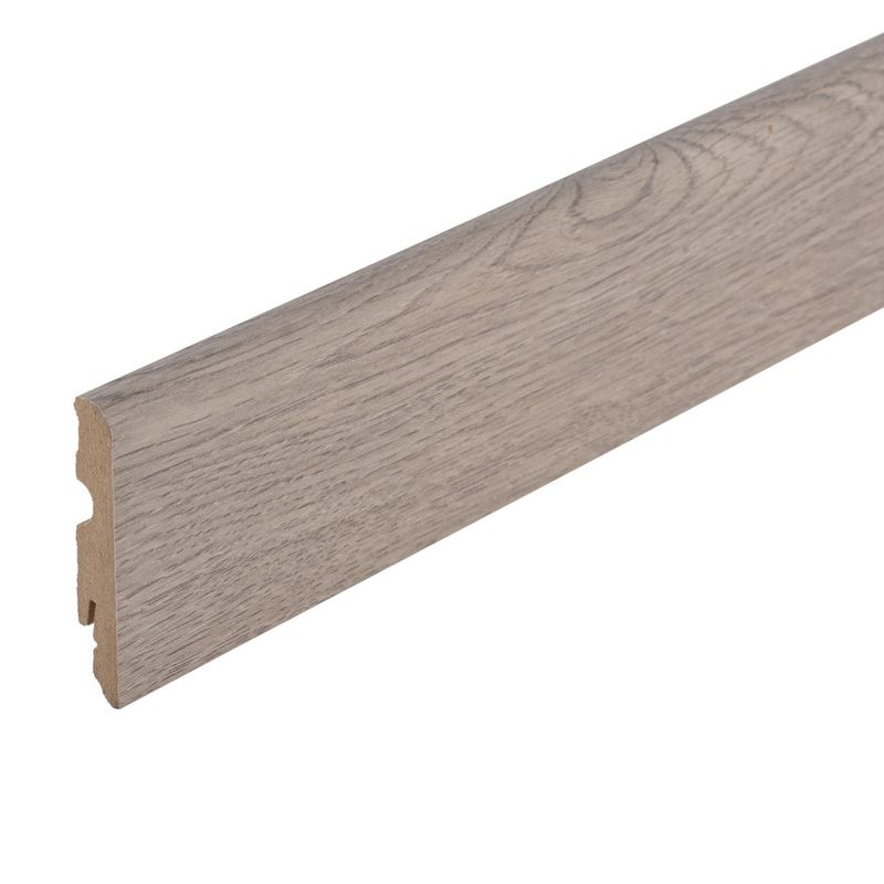 HOLZTEK - Zócalo MDF Folio Gris 10 mm 15x240 cm