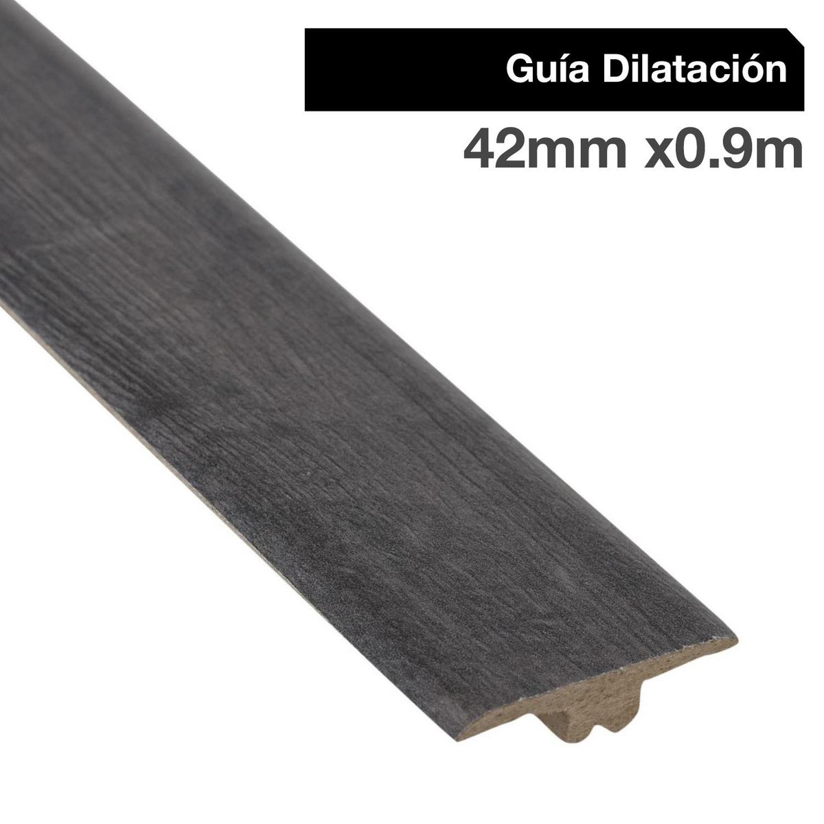 HOLZTEK - Guía de Dilatación MDF Folio Café 10 mm 0.42x90 cm