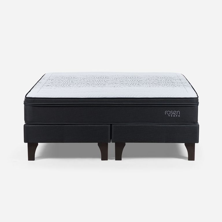 ROSEN Cama 2 plazas Europea Tempo Negro
