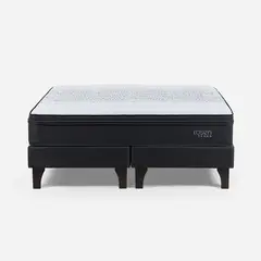 ROSEN - Cama Europea 2 plazas Tempo Negro/blanco