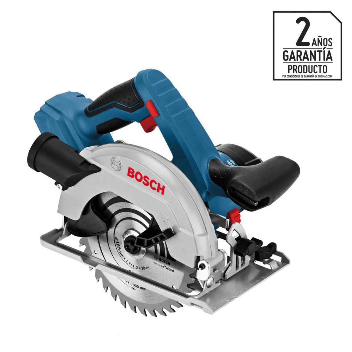 BOSCH - Sierra circular inalámbrica 6 1/2" 18V sin batería