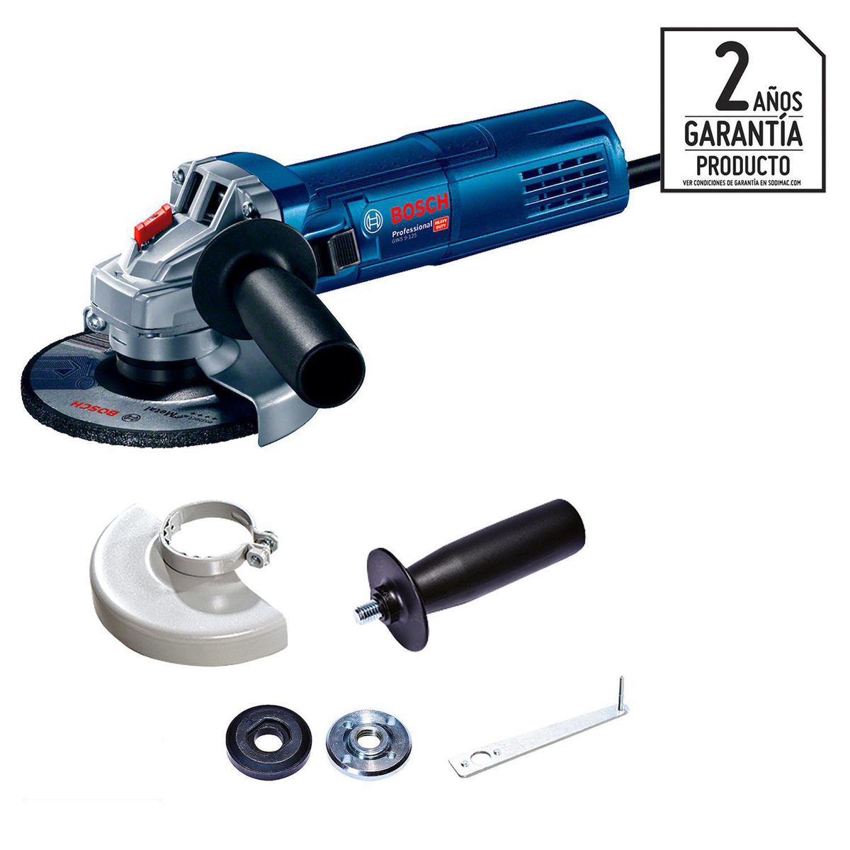 BOSCH - Esmeril angular eléctrico 5" 900W