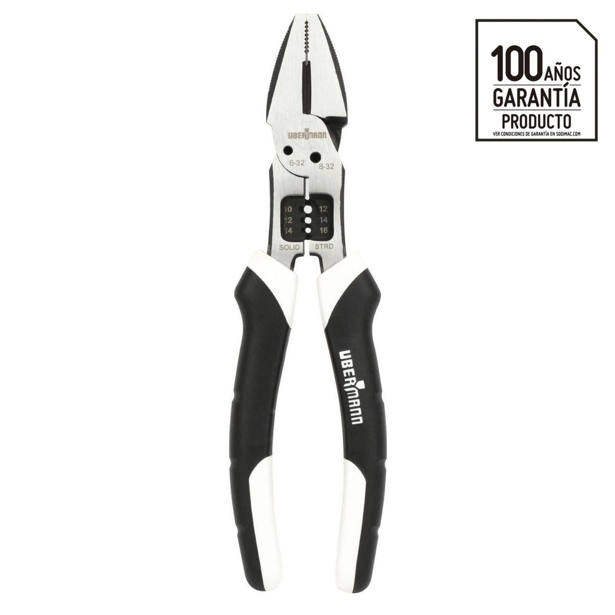 UBERMANN - Alicate universal multiproposito 8"
