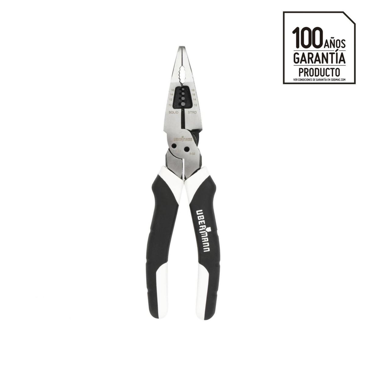 UBERMANN - Alicate de punta multiproposito 8"