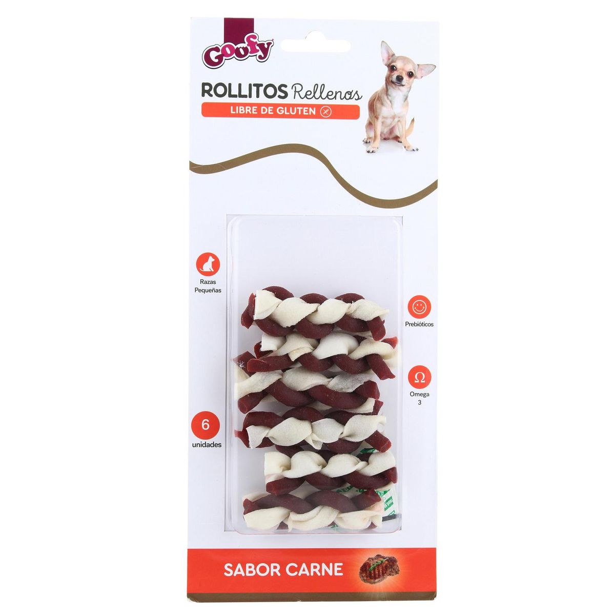 GOOFY - Rollitos para Perro Adulto Costillas 0.06 kg