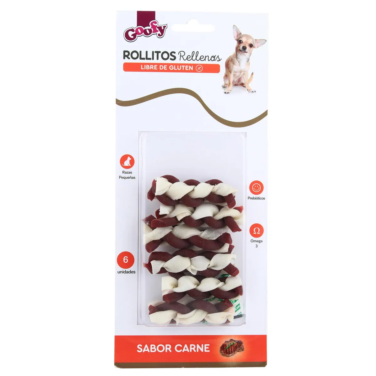 GOOFY - Rollitos para Perro Adulto Costillas 0.06 kg