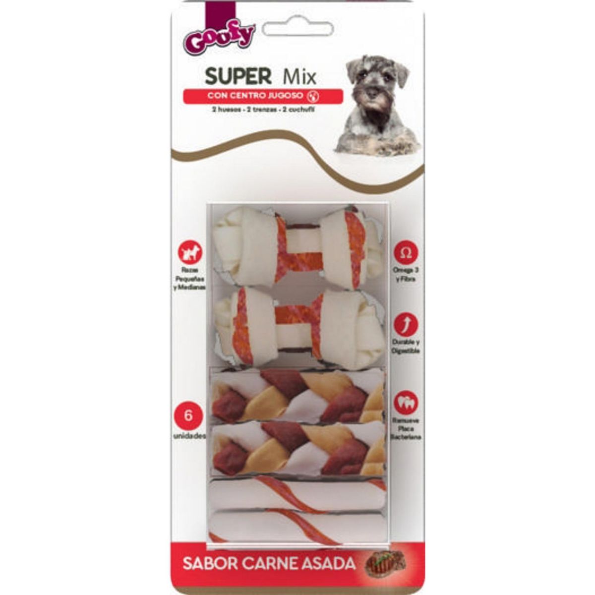 GOOFY - Snack para Perro Adulto Carne asada 0.09 kg