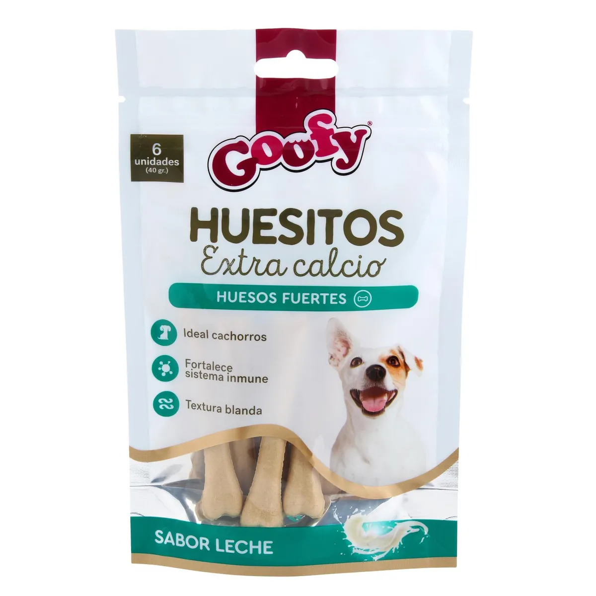GOOFY - Huesito para Perro Cachorro Leche 40 gr