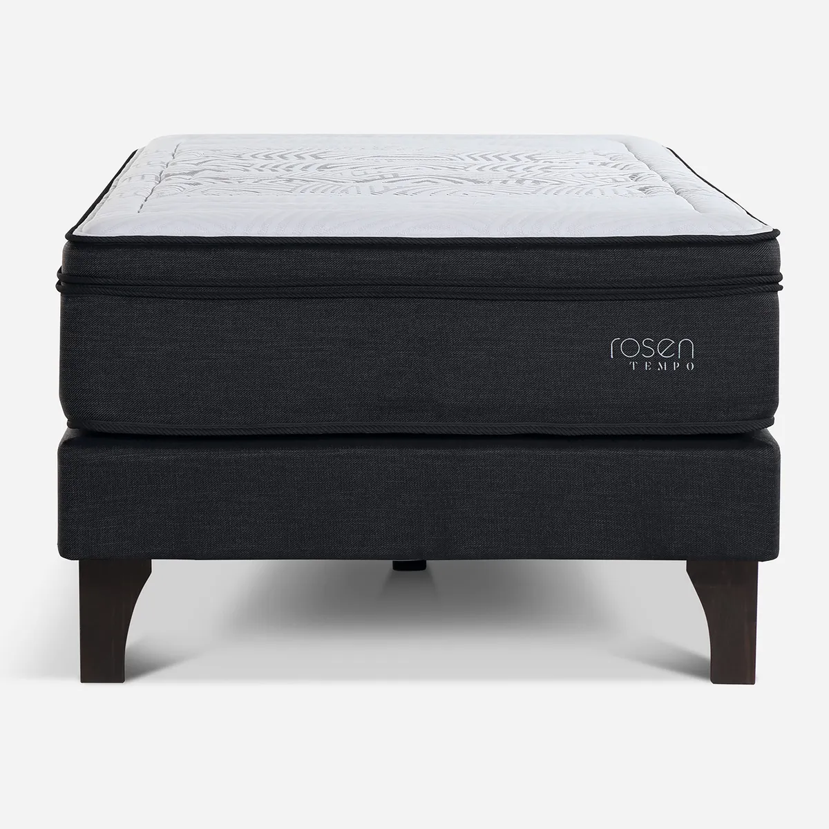 ROSEN - Cama 1.5 plazas Americana Tempo Negro/blanco