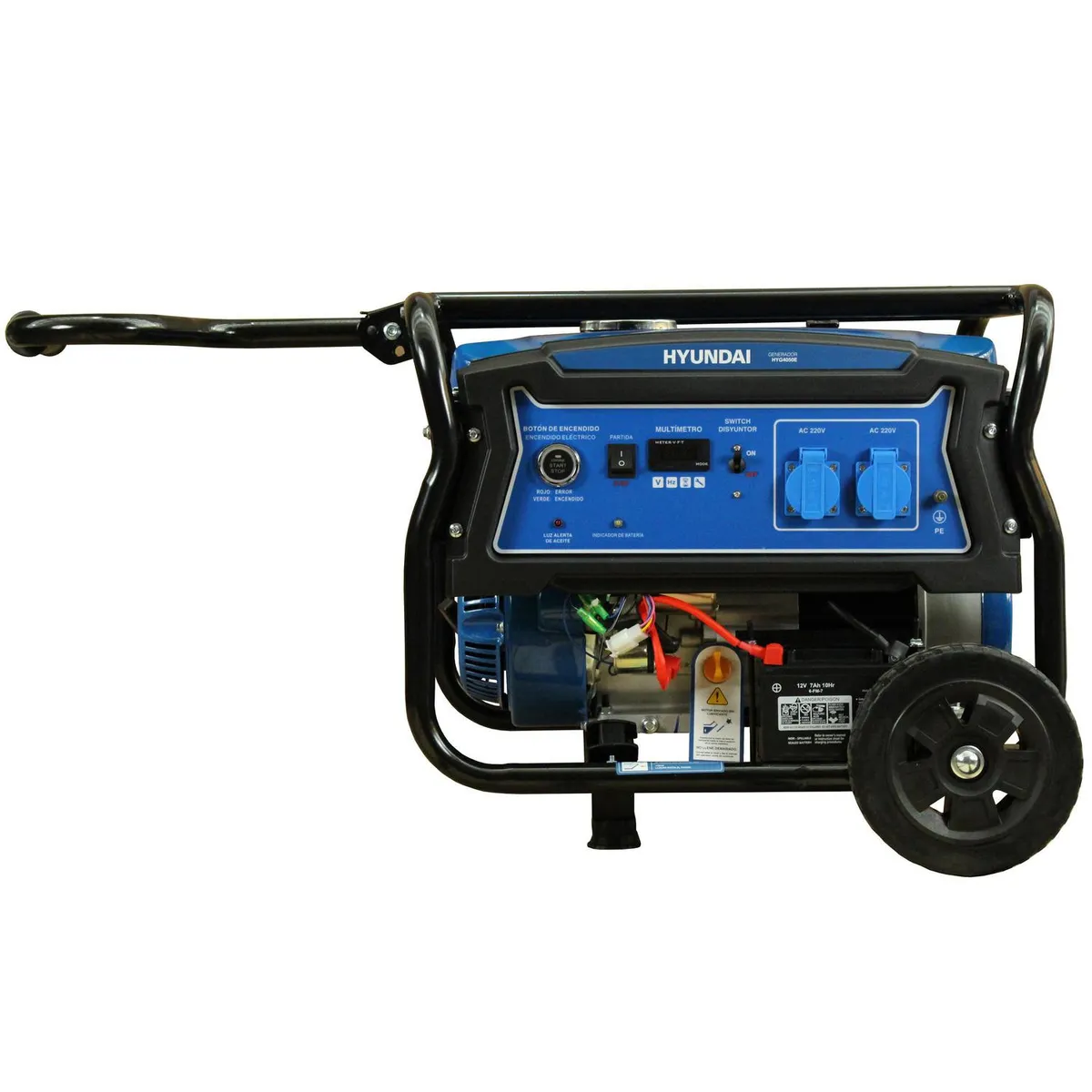 Generador Eléctrico a Gasolina Partida Eléctrica 2800 W 15 l, marca HYUNDAI - Foto 2