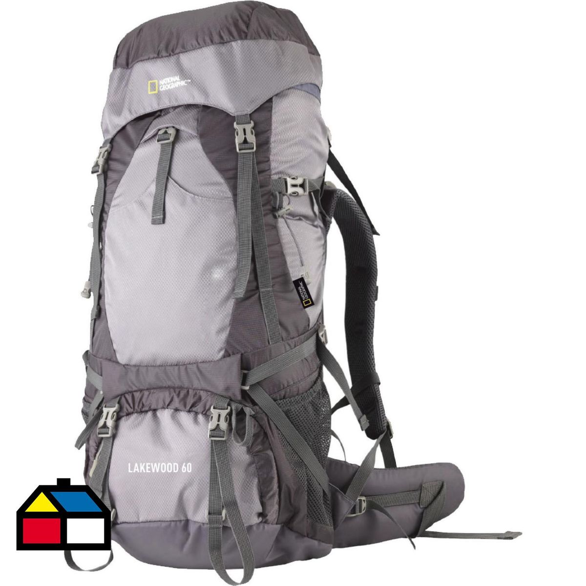 NATIONAL GEOGRAPHIC - Mochila LakeWood 60 Litros Gris/negro