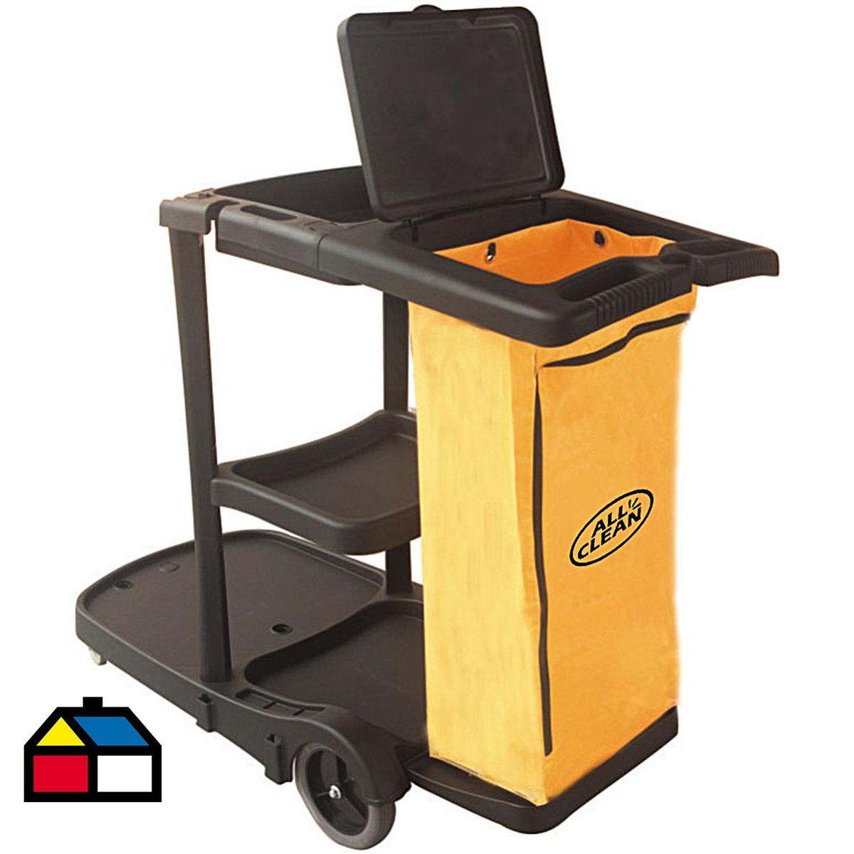 ALL CLEAN - Carro porta u tapa,bolsa,neg