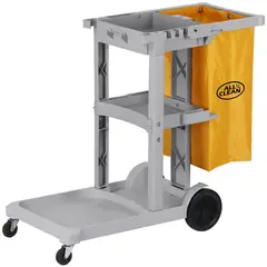 ALL CLEAN - Carro Porta Útiles De Limpieza Con Tapa Y Bolsa 88 Cm