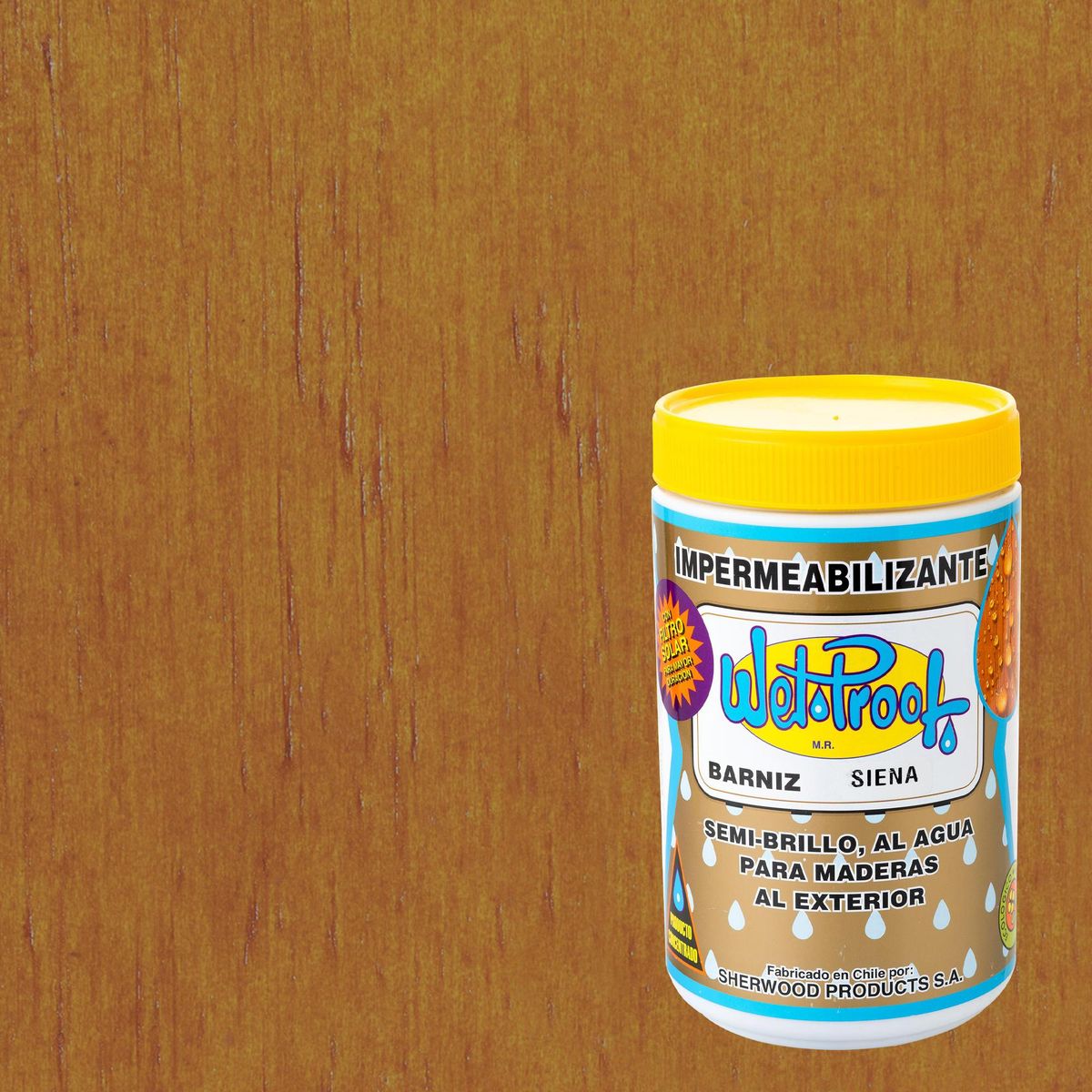 WETPROOF - Barniz Impermeabilizante Semibrillante 0.25 galón(es) Siena