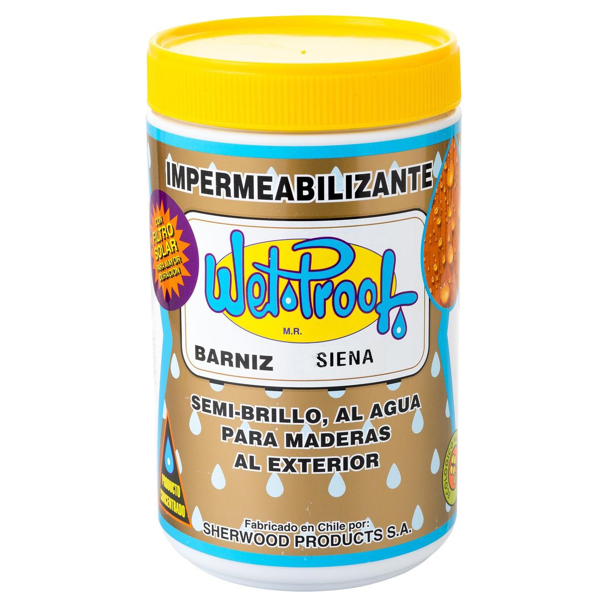 WETPROOF - Barniz Impermeabilizante Semibrillante 0.25 galón(es) Siena