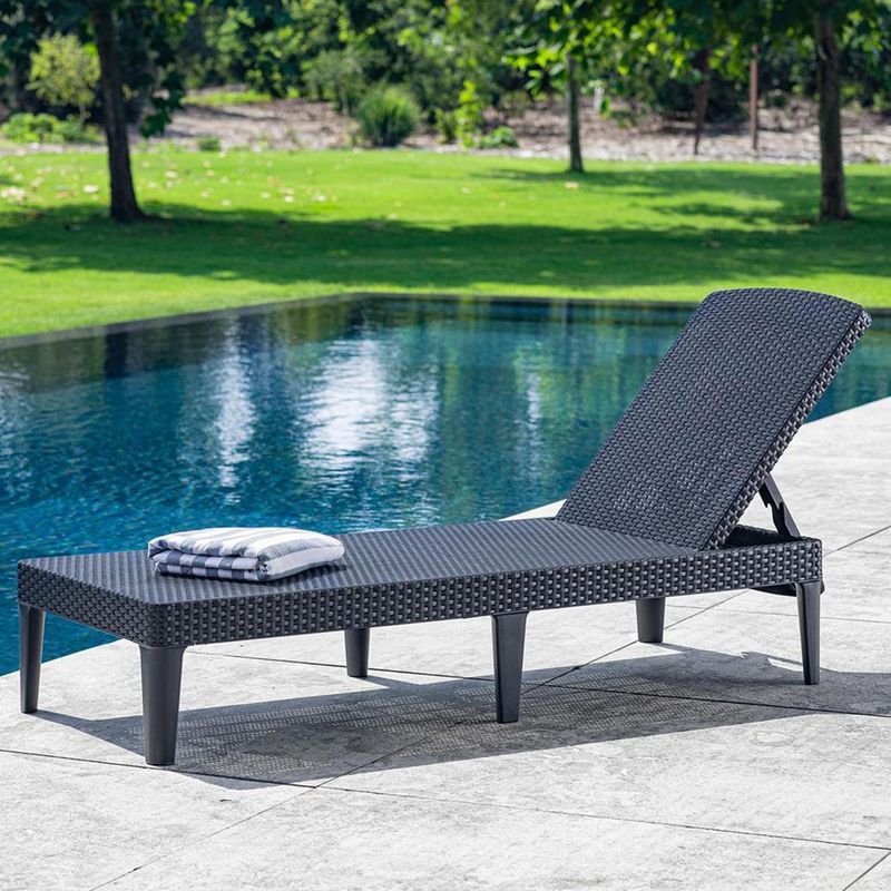 JUST HOME COLLECTION - Reposera Jaipur Resina Grafito