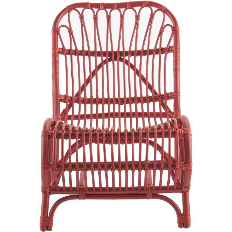 JUST HOME COLLECTION - Silla de Terraza Ratán Natural Dheli Roja