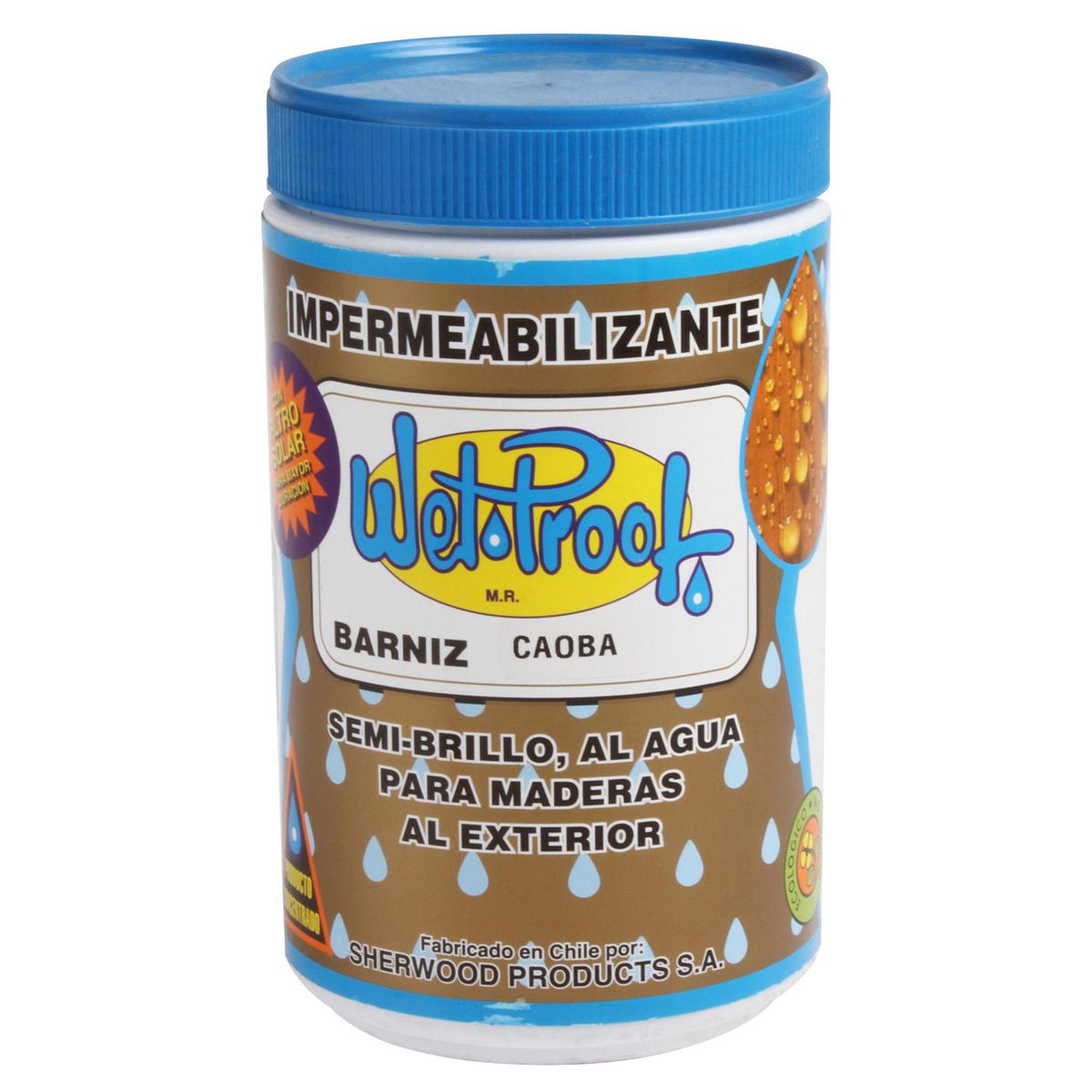 WETPROOF - Barniz Impermeabilizante Semibrillante 0.25 galón(es) Caoba