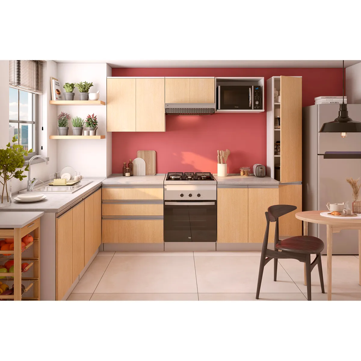 TEKA - Horno eléctrico empotrable 72 litros negro/inox