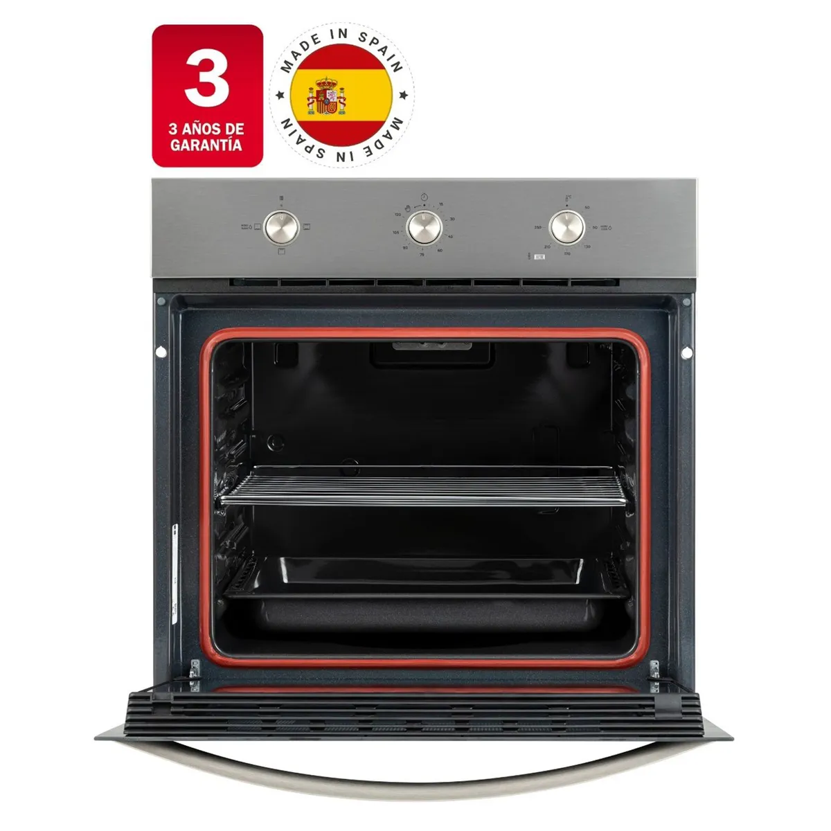 TEKA - Horno eléctrico empotrable 72 litros negro/inox