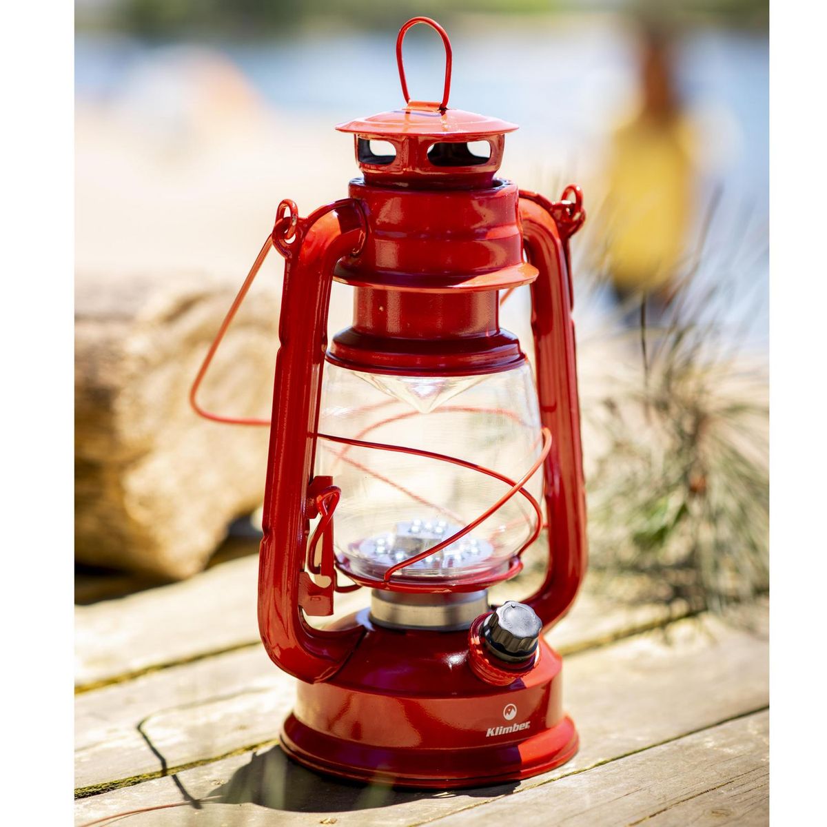 KLIMBER - Linterna Led Metal Rojo